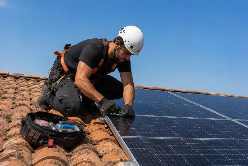 Maintenance et monitoring de panneaux solaires à l'Herbergement